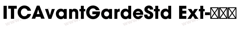 ITCAvantGardeStd Ext字体转换